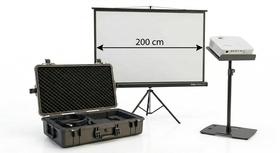 Projektor laserowy z Ekranem 200 cm